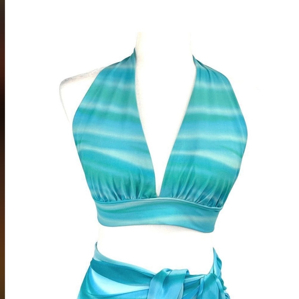 OCEAN PACIFIC TWO PIECE SWIMSUIT and MATCHING WRAP - Picture 8 of 14